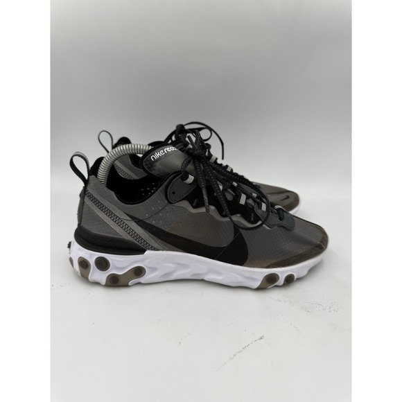RARE Nike React‎ Element 87 Anthracite Charcoal See Through Sneaker Sz 6 2018 - Picture 4 of 9